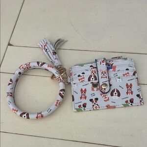 Bracelet wristlet lanyard cord with card holder .